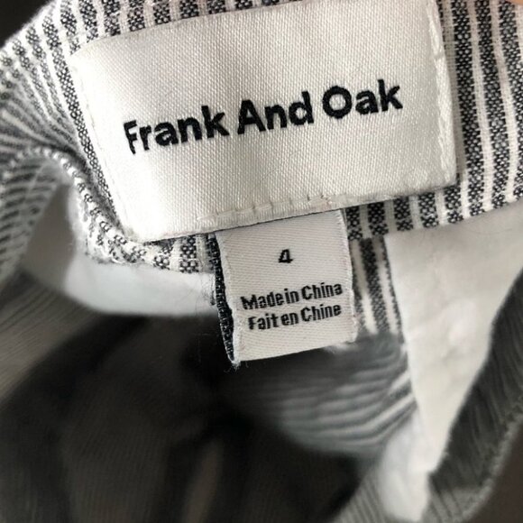 FRANK and Oak Striped Organic  Cotton Shorts Size 4 - Picture 3 of 6